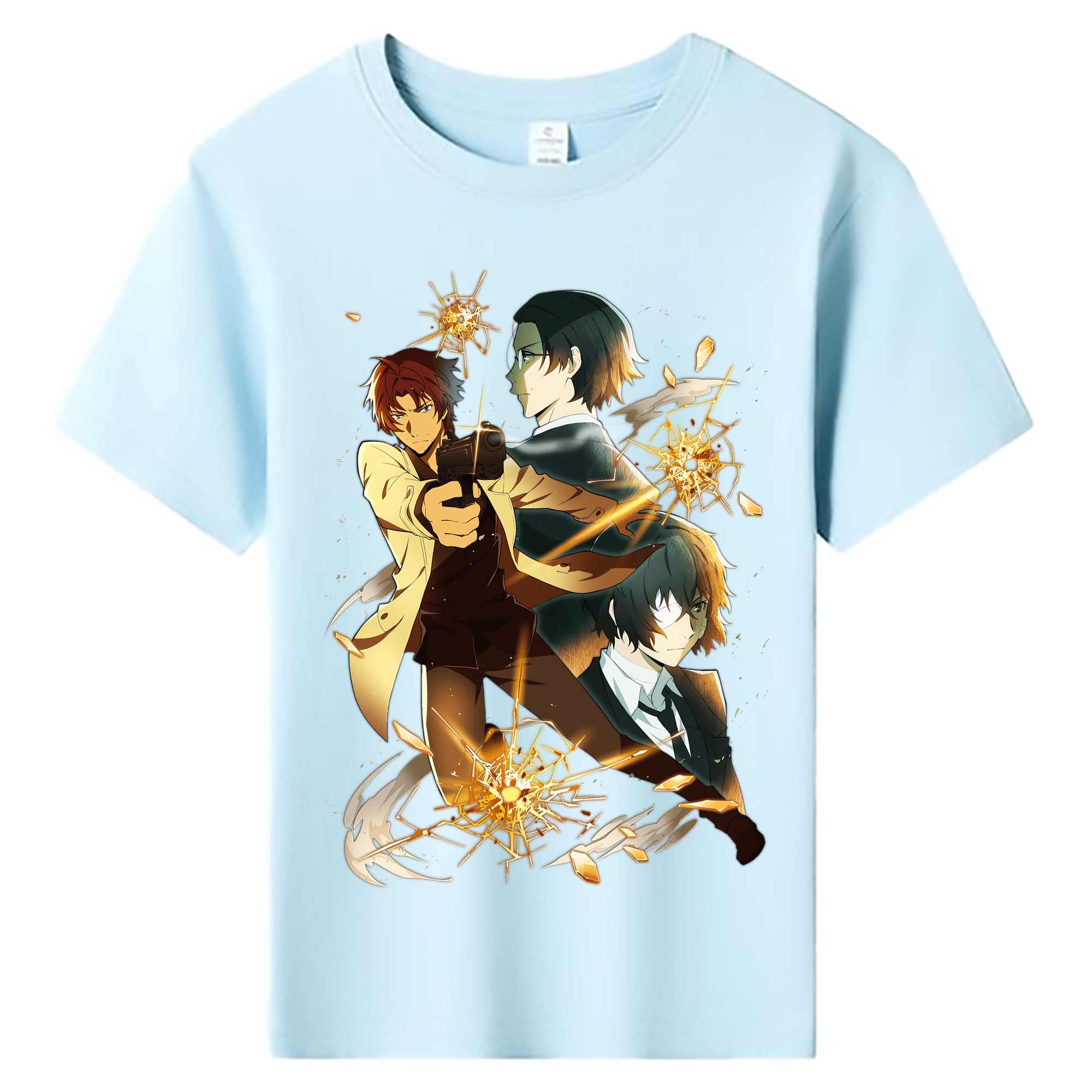 （画像用） 文豪ストレイドッグス Bungo Stray Dogs 綿100％キッズTシャツ（フロントプリント）